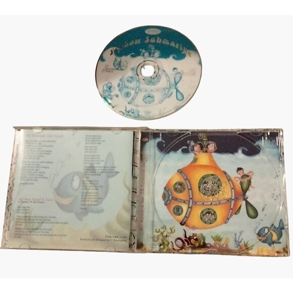 Yellow Submarine Kids CD Nursery Rhymes Lyrics Ages 3 Direct Source - Picture 2 of 5